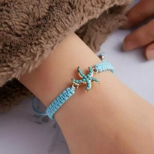 NEW Make A Wish Adjustable Bracelet Sea Ocean Blue